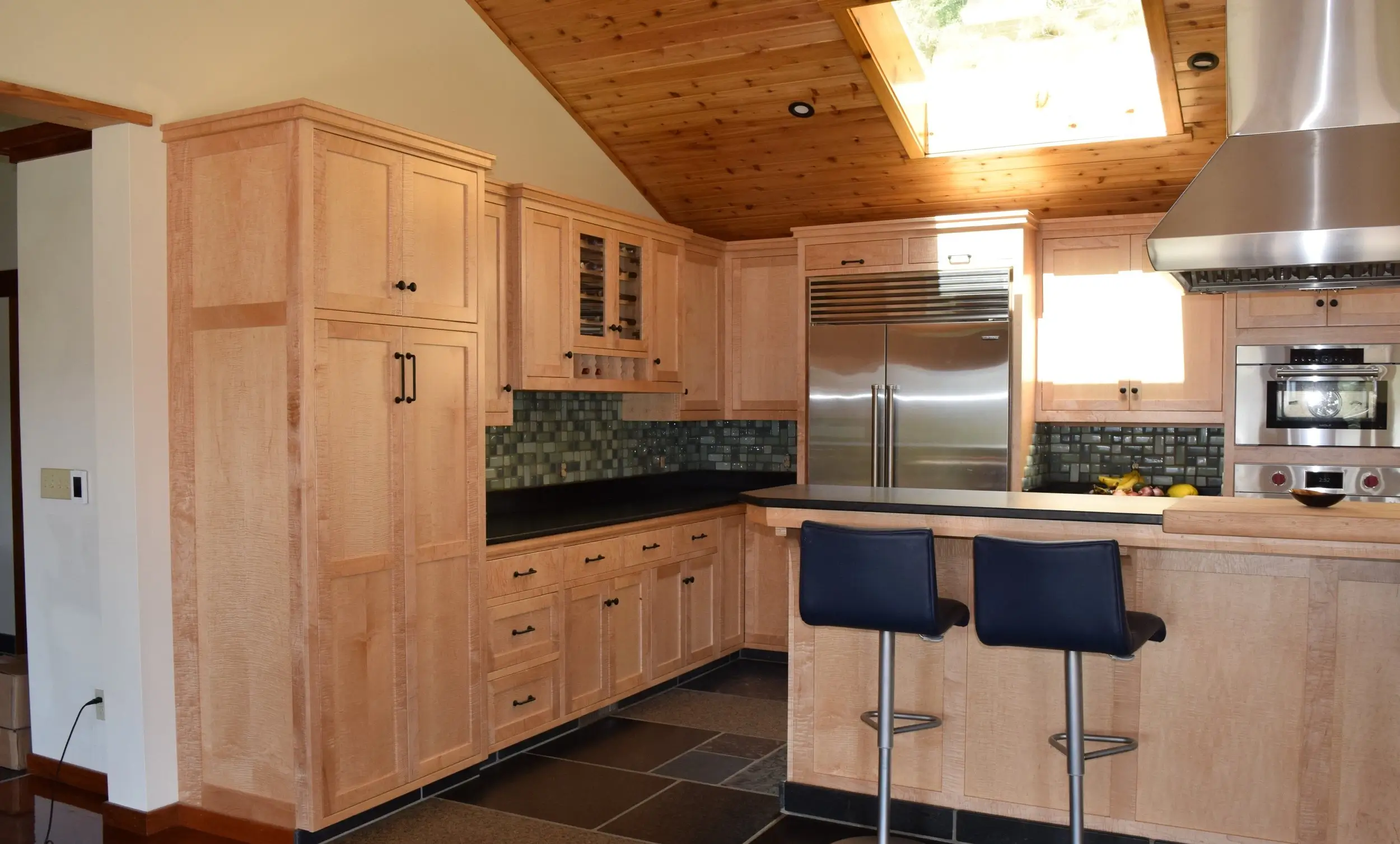 Hand-finishing kitchen cabinetry